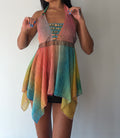 Multicolour Silk Fairy Halterneck Top