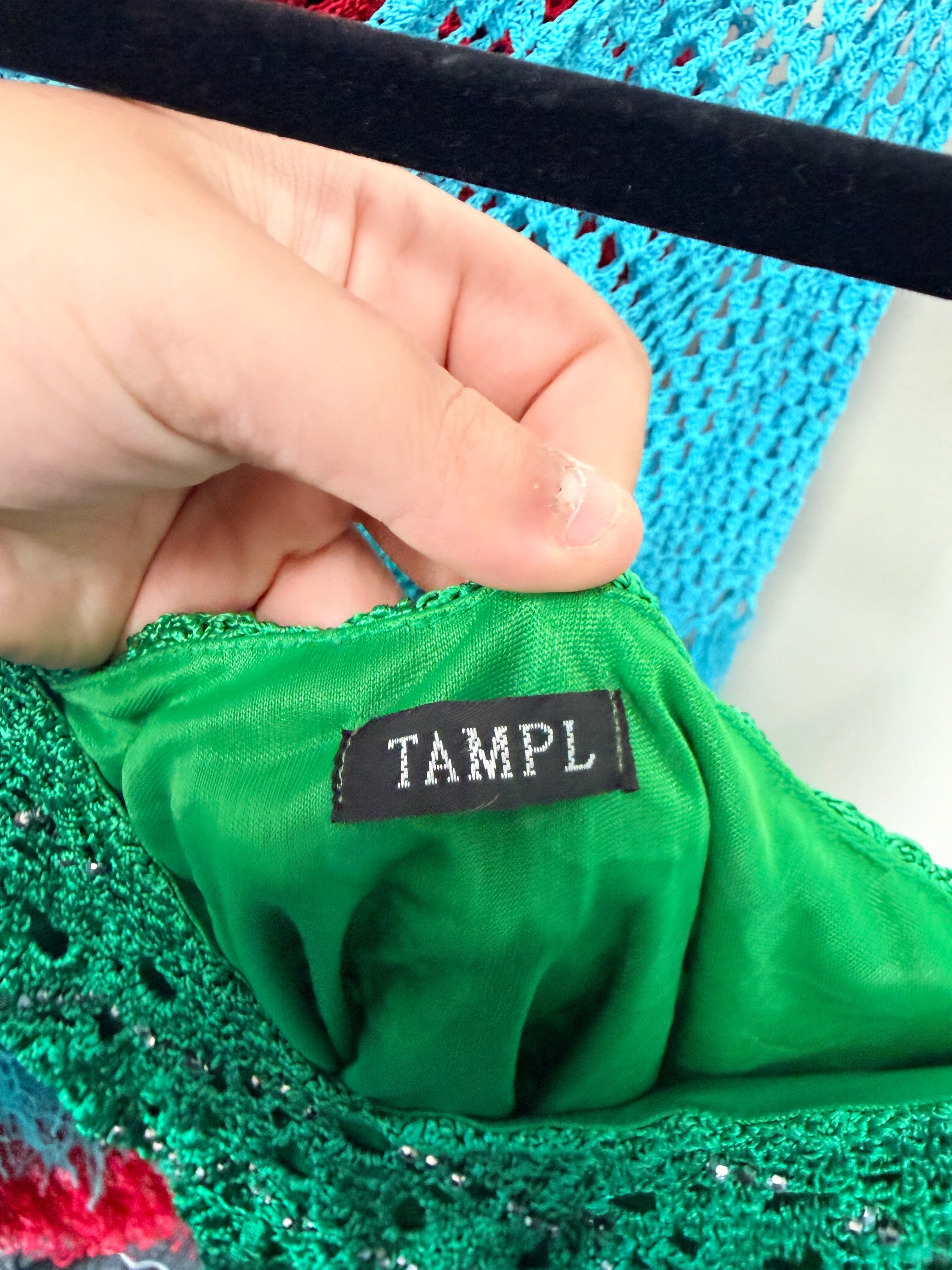Green Crochet Cami