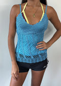 Turquoise Crochet Cami